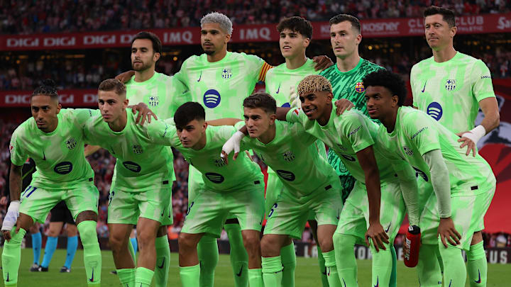 Barcelona's domestic treble-winning side took the pitch and emerged victorious for the final time in 2024–25.