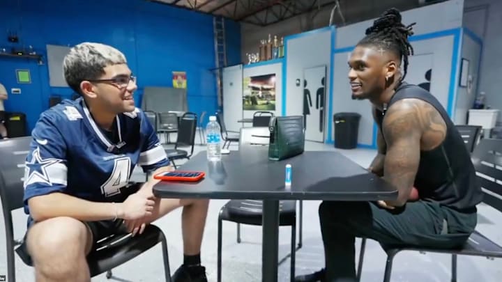 Dallas Cowboys wide receiver CeeDee Lamb and YouTube streamer N3ON.