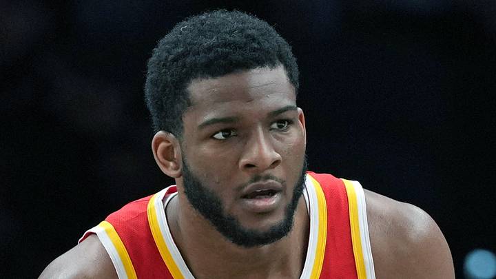 Atlanta Hawks forward Zuby Ejiofor (20) against the San Antonio Spurs at Frost Bank Center on October 8, 2026. Atlanta Hawks forward Zuby Ejiofor (20) against the San Antonio Spurs at Frost Bank Center on October 8, 2026.