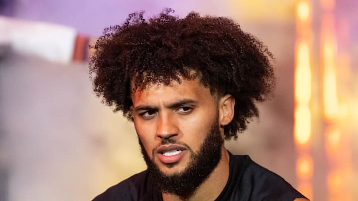 Oct 22, 2025; Phoenix, Arizona, USA; Phoenix Suns guard Isaiah Livers against the Sacramento Kings at the Mortgage Matchup Center. Mandatory Credit: Mark J. Rebilas-Imagn Images