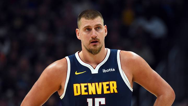 Oct 25, 2025; Denver, Colorado, USA; Denver Nuggets center Nikola Jokic (15) during the first half against the Phoenix Suns at Ball Arena. Mandatory Credit: Christopher Hanewinckel-Imagn Images Oct 25, 2025; Denver, Colorado, USA; Denver Nuggets center Nikola Jokic (15) during the first half against the Phoenix Suns at Ball Arena. Mandatory Credit: Christopher Hanewinckel-Imagn Images