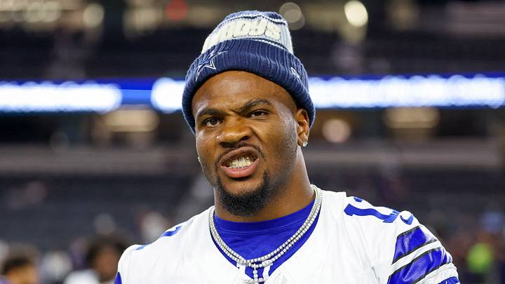 Arlington, Texas, USA;  Dallas Cowboys defensive end Micah Parsons (11) reacts after the game against the Baltimore Ravens at AT&T Stadium on August 16, 2025.