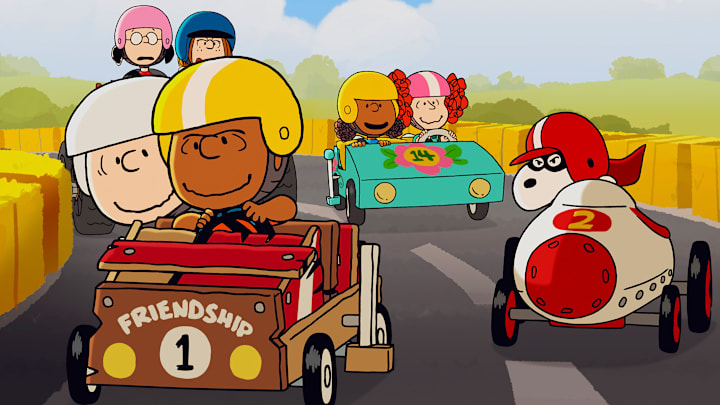 The Peanuts Gang in "Snoopy Presents: Welcome Home, Franklin," now streaming on Apple TV+.

