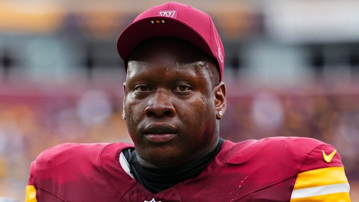 Washington Commanders left tackle Laremy Tunsil Washington Commanders left tackle Laremy Tunsil