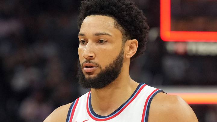 Apr 11, 2025; Sacramento, California, USA; Los Angeles Clippers guard Ben Simmons (25) at the end of the first quarter against the Sacramento Kings at Golden 1 Center. Mandatory Credit: Darren Yamashita-Imagn Images Apr 11, 2025; Sacramento, California, USA; Los Angeles Clippers guard Ben Simmons (25) at the end of the first quarter against the Sacramento Kings at Golden 1 Center. Mandatory Credit: Darren Yamashita-Imagn Images