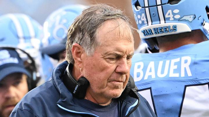 Oct 3, 2026; Chapel Hill, North Carolina, USA; North Carolina Tar Heels head coach Bill Belichick in the second quarter at Kenan Stadium. Mandatory Credit: Bob Donnan-Imagn Images