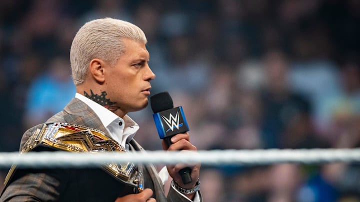 WWE Champion, Cody Rhodes, speaks to the Bloodline.