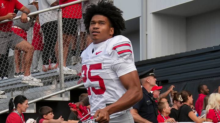 Jay Timmons is introducing himself loudly and clearly at Ohio State's fall camp Jay Timmons is introducing himself loudly and clearly at Ohio State's fall camp