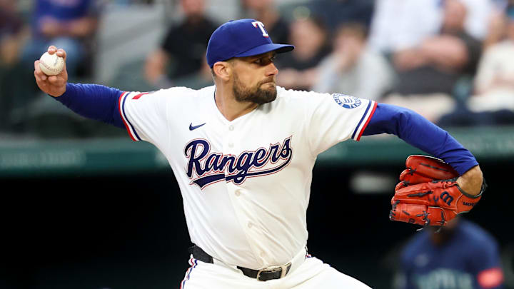 Texas Rangers starting pitcher Nathan Eovaldi.