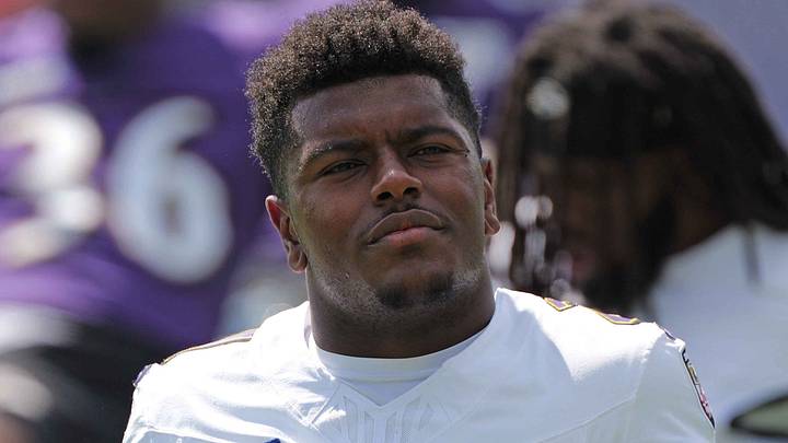 Baltimore Ravens safety Jaylinn Hawkins Baltimore Ravens safety Jaylinn Hawkins