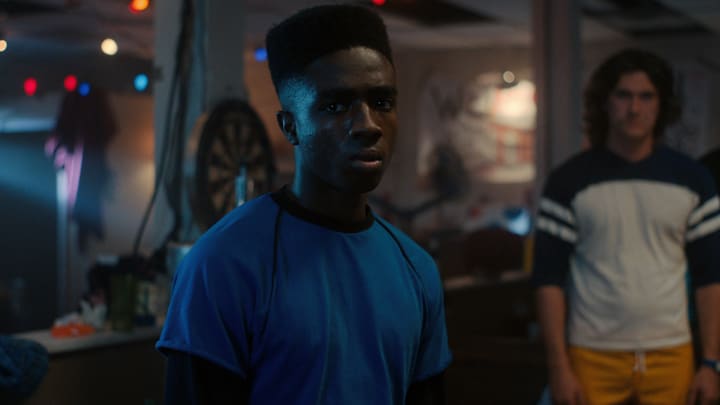 STRANGER THINGS. Caleb McLaughlin as Lucas Sinclair in STRANGER THINGS. Cr. Courtesy of Netflix © 2022