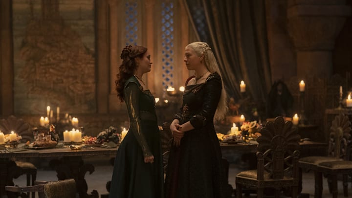 Photograph by Ollie Upton / HBO House of the Dragon Emma D'Arcy Olivia Cooke Rhaenyra Targaryen Alicent Hightower The Lord of the Tides Episode 108