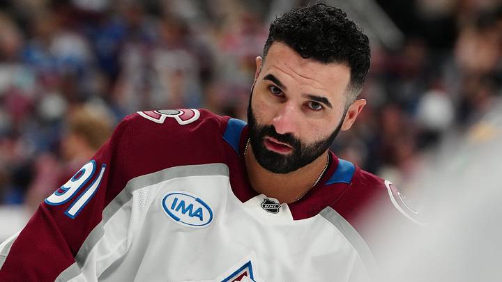 May 24, 2026; Las Vegas, Nevada, USA; Colorado Avalanche center Nazem Kadri (91) warms up before a game against the Vegas Golden Knights in game three of the Western Conference Final of the 2026 Stanley Cup Playoffs at T-Mobile Arena. Mandatory Credit: Stephen R. Sylvanie-Imagn Images May 24, 2026; Las Vegas, Nevada, USA; Colorado Avalanche center Nazem Kadri (91) warms up before a game against the Vegas Golden Knights in game three of the Western Conference Final of the 2026 Stanley Cup Playoffs at T-Mobile Arena. Mandatory Credit: Stephen R. Sylvanie-Imagn Images