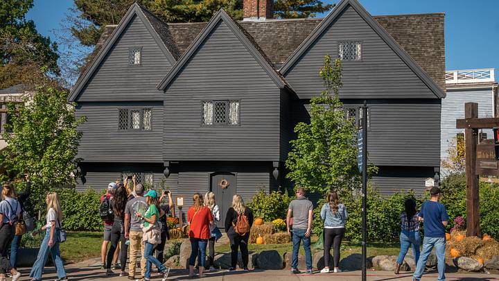 Visitors gather outside The Witch House in Salem, Massachusetts, home to some of the highest-rated ghost tours in the U.S. Visitors gather outside The Witch House in Salem, Massachusetts, home to some of the highest-rated ghost tours in the U.S.