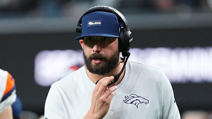 Denver Broncos coach Davis Webb