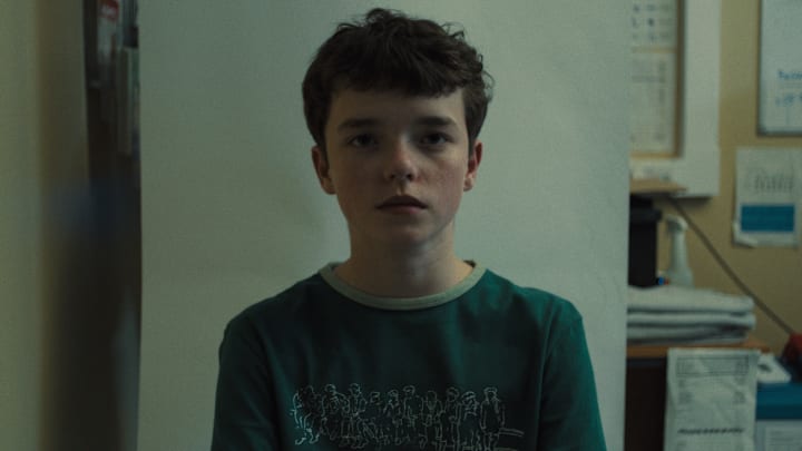 Adolescence. Owen Cooper as Jamie Miller in Adolescence. Cr. Courtesy of Netflix © 2024