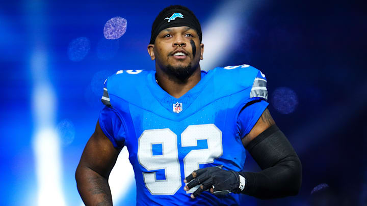 Detroit Lions edge rusher Marcus Davenport