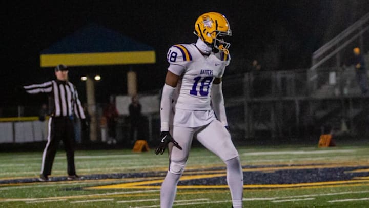 Clarence Johnson Jr. during a high school game for Cretin-Derham Hall. 