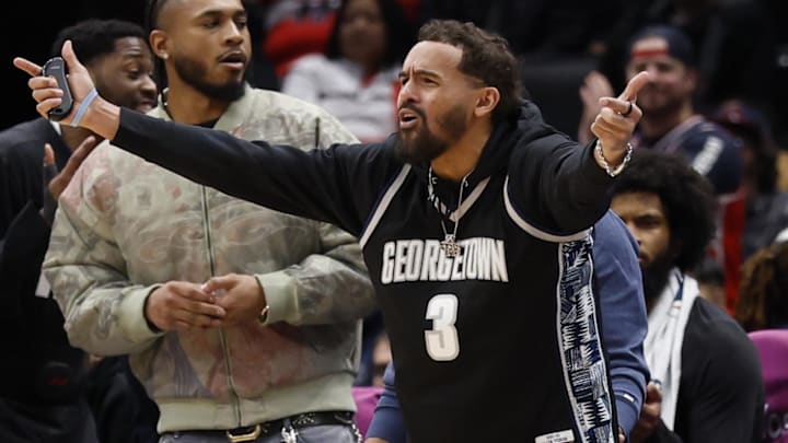 Jan 19, 2026; Washington, District of Columbia, USA; In cured Washington Wizards guard Trae Young gestures from he bench against the LA Clippers in the first half at Capital One Arena. Mandatory Credit: Geoff Burke-Imagn Images Jan 19, 2026; Washington, District of Columbia, USA; In cured Washington Wizards guard Trae Young gestures from he bench against the LA Clippers in the first half at Capital One Arena. Mandatory Credit: Geoff Burke-Imagn Images