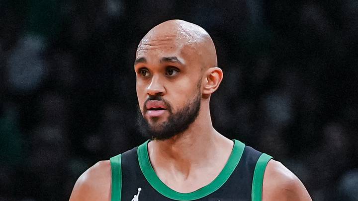 Apr 28, 2026; Boston, Massachusetts, USA; Boston Celtics head coach Joe Mazzulla talks with guard Derrick White (9) from the sideline as they take on the Philadelphia 76ers during game five of the first round of the 2026 NBA Playoffs at TD Garden. Mandatory Credit: David Butler II-Imagn Images Apr 28, 2026; Boston, Massachusetts, USA; Boston Celtics head coach Joe Mazzulla talks with guard Derrick White (9) from the sideline as they take on the Philadelphia 76ers during game five of the first round of the 2026 NBA Playoffs at TD Garden. Mandatory Credit: David Butler II-Imagn Images