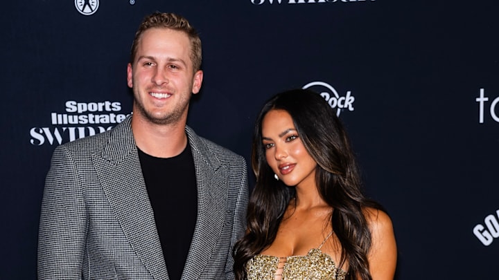 Jared Goff and Christen Harper