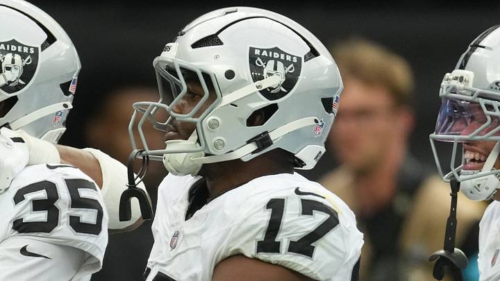 Las Vegas Raiders linebacker Nakobe Dean Las Vegas Raiders linebacker Nakobe Dean