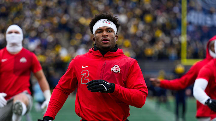 Ohio State Buckeyes defensive back Caleb Downs 