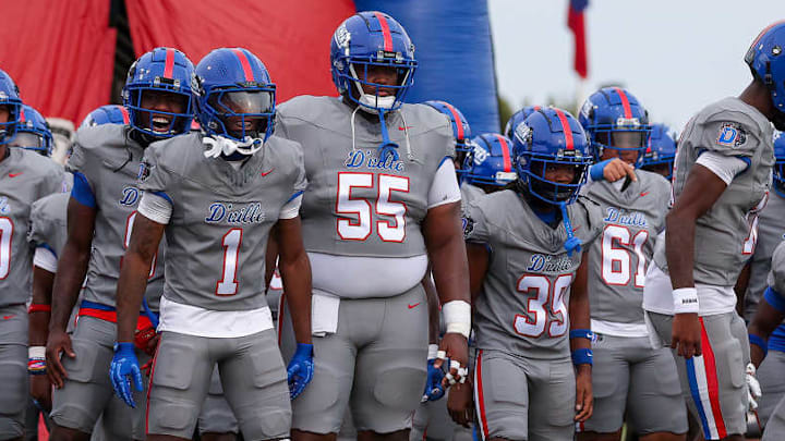 Duncanville enters the field before playing St. Frances Academy on Sept. 13 at Duncanville ISD Stadium.