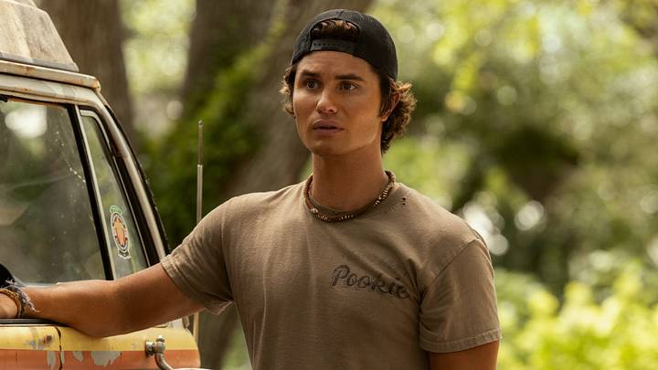 Outer Banks. Chase Stokes as John B in episode 504 of Outer Banks. Cr. Jackson Lee Davis/Netflix © 2026