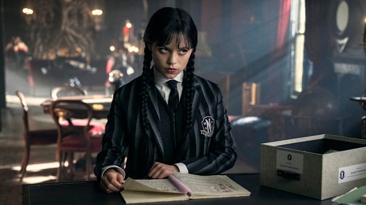 Wednesday. Jenna Ortega as Wednesday Addams in episode 205 of Wednesday