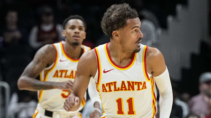 Atlanta Hawks guards Trae Young and Dejounte Murray