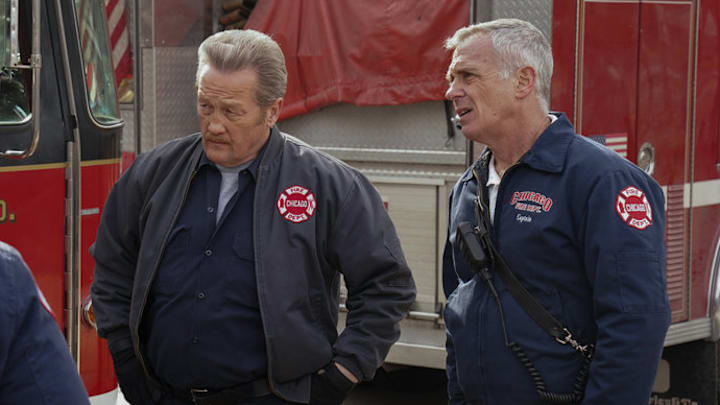 CHICAGO FIRE -- "Cut Me Open" Episode 13020 -- Pictured: (l-r) Christian Stolte as Randy Mouch McHolland, David Eigenberg as Christopher Herrmann