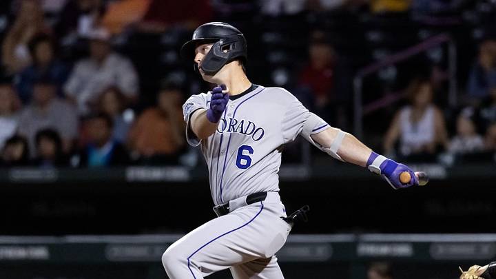 Colorado Rockies infielder Charlie Condon. Colorado Rockies infielder Charlie Condon.