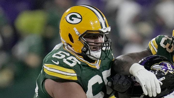 Left guard Aaron Banks is inactive for the Packers. Left guard Aaron Banks is inactive for the Packers.