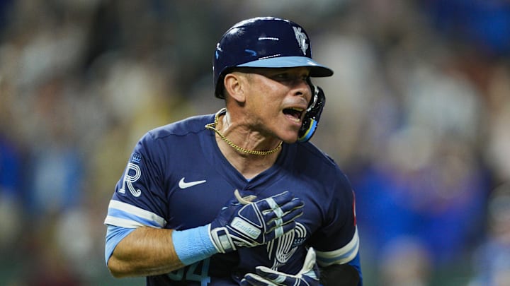 Royals catcher Freddy Fermin was traded to the Padres.