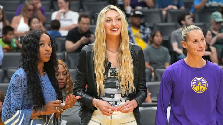 LA Sparks players Lexie Brown, Cameron Brink, and Stephanie Talbot watch during the game against the Minnesota Lynx . LA Sparks players Lexie Brown, Cameron Brink, and Stephanie Talbot watch during the game against the Minnesota Lynx .