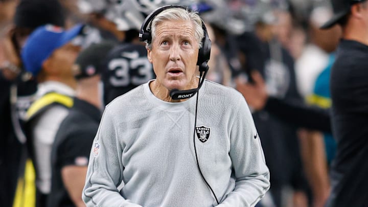 Las Vegas Raiders coach Pete Carroll