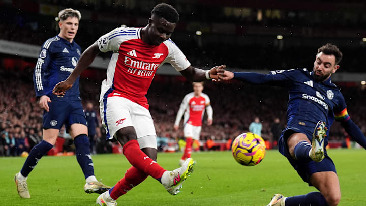 Arsenal vs. Manchester United was the headline midweek fixture of the Premier League.