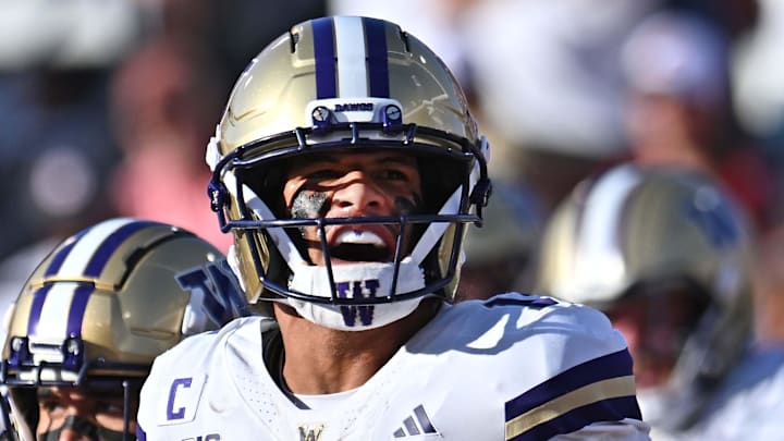 Washington Huskies wide receiver Denzel Boston Washington Huskies wide receiver Denzel Boston