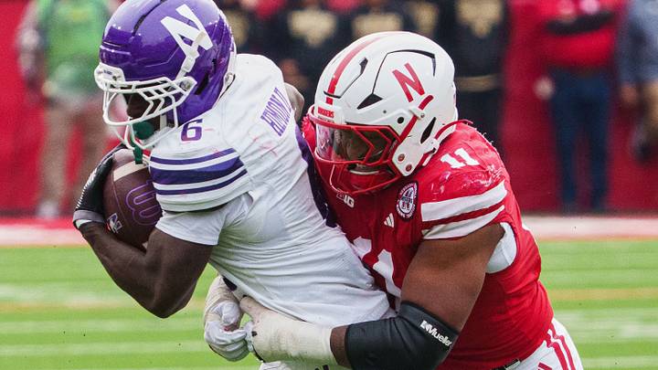 Cameron Lenhardt is listed as a starter at defensive end for the Huskers in week 1. Cameron Lenhardt is listed as a starter at defensive end for the Huskers in week 1.