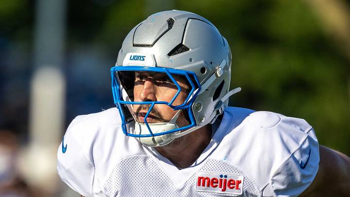 Detroit Lions linebacker Trevor Nowaske (53). Detroit Lions linebacker Trevor Nowaske (53).