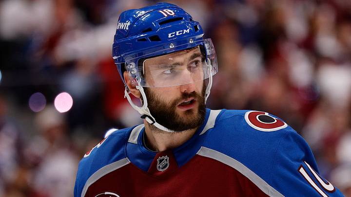 May 20, 2026; Denver, Colorado, USA; Colorado Avalanche center Nicolas Roy (10) during the third period against the Vegas Golden Knights in game one of the Western Conference Final of the 2026 Stanley Cup Playoffs at Ball Arena. Mandatory Credit: Isaiah J. Downing-Imagn Images May 20, 2026; Denver, Colorado, USA; Colorado Avalanche center Nicolas Roy (10) during the third period against the Vegas Golden Knights in game one of the Western Conference Final of the 2026 Stanley Cup Playoffs at Ball Arena. Mandatory Credit: Isaiah J. Downing-Imagn Images