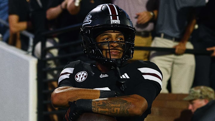 Mississippi State Bulldogs wide receiver Brenen Thompson 