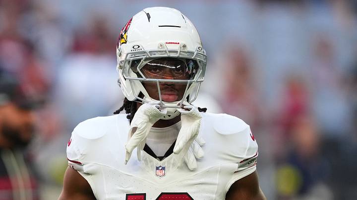 Dec 21, 2025; Glendale, Arizona, USA; Arizona Cardinals wide receiver Marvin Harrison Jr. (18) on the field during warm ups prior to a game against the Atlanta Falcons at State Farm Stadium. Mandatory Credit: Joe Camporeale-Imagn Images Dec 21, 2025; Glendale, Arizona, USA; Arizona Cardinals wide receiver Marvin Harrison Jr. (18) on the field during warm ups prior to a game against the Atlanta Falcons at State Farm Stadium. Mandatory Credit: Joe Camporeale-Imagn Images