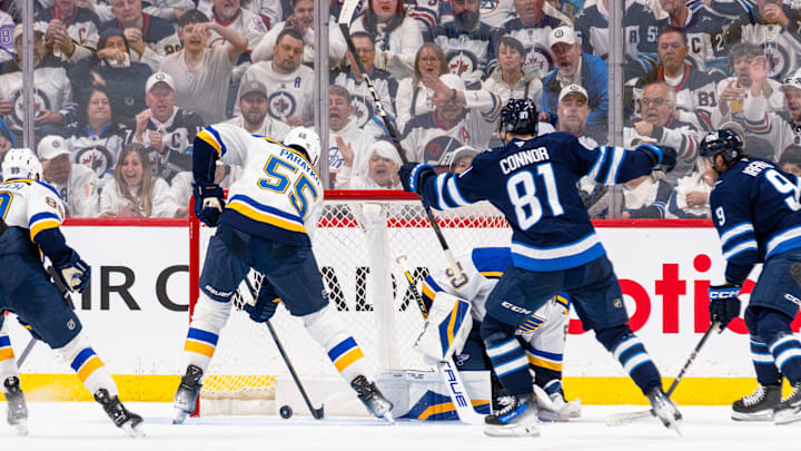 St Louis Blues v Winnipeg Jets - Game One