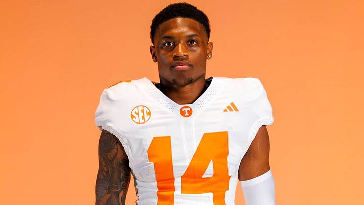 Tennessee wide receiver Braylon Staley in the new white Adidas uniform. Tennessee wide receiver Braylon Staley in the new white Adidas uniform.