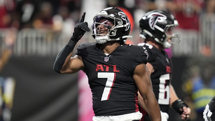 Atlanta Falcons running back Bijan Robinson leads the NFL in scrimmage yards per game after Week 5. 