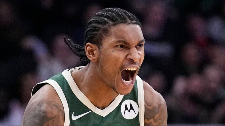 Milwaukee Bucks guard Kevin Porter Jr. (7) celebrates a made three point shot in the second half against the Detroit Pistons at Fiserv Forum on December 3, 2025. Milwaukee Bucks guard Kevin Porter Jr. (7) celebrates a made three point shot in the second half against the Detroit Pistons at Fiserv Forum on December 3, 2025.