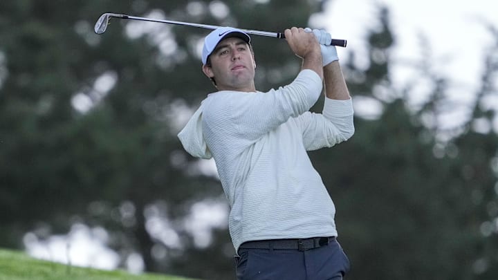 Scottie Scheffler, pictured during the 2024 AT&T Pebble Beach Pro-Am, will make his 2025 debut this week at the event.