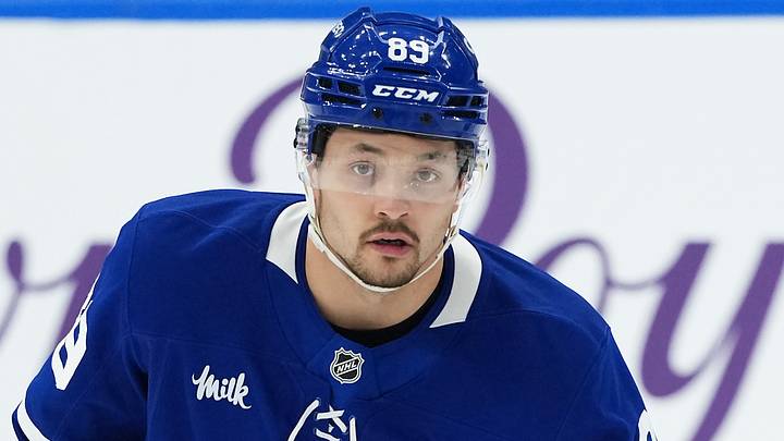Apr 13, 2026; Toronto, Ontario, CAN; Toronto Maple Leafs left wing Nicholas Robertson (89) skates during the warmup before a game against the Dallas Stars at Scotiabank Arena. Mandatory Credit: Nick Turchiaro-Imagn Images Apr 13, 2026; Toronto, Ontario, CAN; Toronto Maple Leafs left wing Nicholas Robertson (89) skates during the warmup before a game against the Dallas Stars at Scotiabank Arena. Mandatory Credit: Nick Turchiaro-Imagn Images
